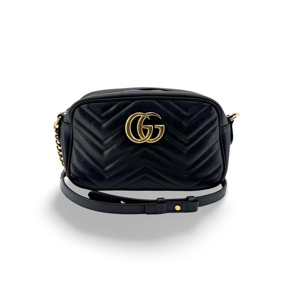 Gucci GG Marmont Chevron Iridescent Leather Small
